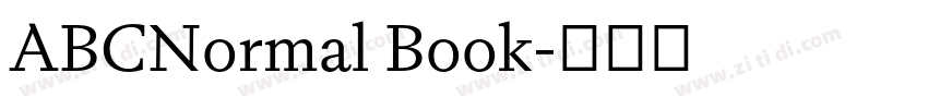 ABCNormal Book字体转换 ABCNormal Book字体转换